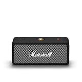 Marshall Emberton Bluetooth Tragbarer Lautsprecher, Kabelloser, Wasserabweisend - Schwarz