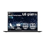 LG gram (2023) 16 Zoll Ultralight Notebook - 1.190 g Intel Core i7 Laptop (16GB RAM, 512GB SSD, 22h Akkulaufzeit, 16:10, IPS LCD-Display, Thunderbolt 4, Win 11 Home, Mirametrix) - Schwarz