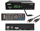 EDISION Proton S2 Full HD SAT Receiver inkl. HDMI Kabel & WLAN Antenne (1x DVB-S2, USB, HDMI, SCART, S/PDIF,FTA schwarz) [ für Astra vorprogrammiert]