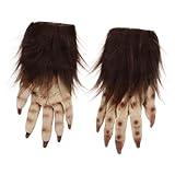 WRITWAA 1 Paar Halloween Wolfskrallenhandschuhe Halloween-Wolf-Handschuhe Halloween-Clown-Handschuhe halloween dekoration Halloween-Attacken Tierklauenhandschuhe Handschuhe mit Wolfsp