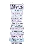 Schild Plankenschild Bild Tagesregel Lebenseinstellung Sprüche 15 x 41 cm