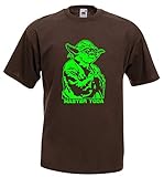 Star Wars Kinder T-Shirt Master Yoda Jedi Master Kids Braun 116