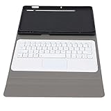 Kabellose Abnehmbare Tastatur mit Stiftschlitz und Empfindlichem Touch-Bedienfeld, Ergonomische, Schnurlose Tastatur, Ultradünn, für Samsung Tab S7 11in 2020 T870/T875 Tablet(Roségold)