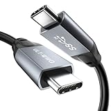 USB C auf USB C Kabel, Äußerst Biegsam 20Gbps 100W USB 3.2 Gen2x2 Datenkabel, PD 5A Schnell Ladekabel, 4K@60Hz Videokabel mit E-Marker für Laptop, Tablet, Drohne, OTG, Monitor, VR, USB C Geräte (3m)