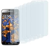 6 x mumbi Schutzfolie Samsung Galaxy S6 / S6 Duos Folie Displayschutzfolie (bewusst kleiner als das Display, da dieses gewölbt ist)