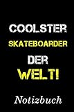 Coolster Skateboarder Der Welt Notizbuch: | Notizbuch mit 110 linierten Seiten | Format 6x9 DIN A5 | Soft cover matt |