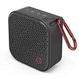 Hama Bluetooth Lautsprecher Pocket 2.0 wasserdicht (Kompakte, kleine Bluetooth Box, IPX7 Musikbox wasserfest, 14 h Spielzeit, AUX, Freisprecheinrichtung, 3.5 W, leichter Speaker mit Karabiner) schwarz