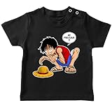 Parodie auf Ruffy von One Piece und Gollum von Der Herr der Ringe - Mein Schatz - Manga Baby T-Shirt (744)