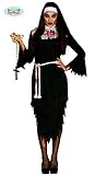 Guirca Blutiges Nonnen-Kostüm für Halloween schwarz-Weiss-rot - L (42-44)