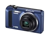 Casio Exilim EX-ZR400 Digitalkamera (16,1 Megapixel, 7,6 cm (3 Zoll) Display, 25-fach Multi SR Zoom, Triple Shot, HDR) blau