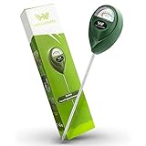 WENDOWERK® Boden Feuchtigkeitsmesser für Pflanzen - [Grün/Schwarz] - Ohne Batterien - Verbessertes Feuchtigkeitsmessgerät Pflanzen [2021] – Premium Bodentester