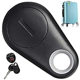 Retoo Schwarz Multifunktionaler Bluetooth Schlüsselfinder mit App und Alarm, Smart Tracker Schlüssel, Tasche, Portemonnaie, Finder Kompatibel mit iOS / Android, Anti-Lost Key, Gegenstandsfinder
