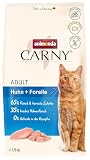 animonda Carny Katzen Trockenfutter mit Huhn + Forelle (1 x 350g), Getreide und Zuckerfreies Trockenfutter für ausgew