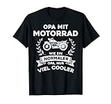 Herren Opa mit Motorrad - nur cooler - lustig Biker Hobby Geschenk T-Shirt