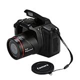 nJiaMe Digitalkamera SLR tragbare Anti-Shake-Kamera 2,4-Zoll-TFT-LCD-Schirm-1080P Videokamera Ultra High-Definition-16x-Zoom-Kamera für Jugendliche Lerner und Anfänger Schwarz