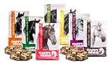 Happy Horse Lecker Snack Sortiert Multibox 8 x 1 kg = 8 kg beinhaltet: 2X Karotte, 2xApfel, 2X Banane, 2X Kräuter-Minze