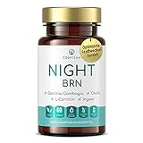 SOLVISAN NIGHT BRN für einen normalen Stoffwechsel - schnell & einfach - mit Garcinia Cambogia, L-Carnitin, Cholin und Cumin - 60 Kapseln