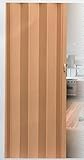 Falttür Schiebetür Tür buche farben mit Riegel/Verriegelung Höhe 202 cm Einbaubreite bis 84 cm Doppelwandprofil Neu TOP-Qualität