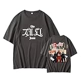 Jen-nie Like JE-NNIE Album Baumwolle T-Shirt Blink Grafik Lose Unterstützung Unisex T(A Black,S)