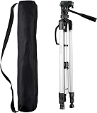 Amazon Basics Leichtes Kamera-, DSLR- und Fernglasstativ mit Tasche, 1.52 m, Schw