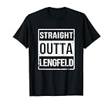Vintage Lustig Straight Outta Lengfeld Würzburg Unterfranken T-Shirt
