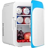 VEVOR Mini Kühlschrank, 10L Minibar Kühlschrank, 48W Mini Gefrierschrank, Kühlschrank Klein, Flaschenkühlschrank, Kleiner Kühlschrank, Minikühlschrank Lautlos Kühlschrank Mini Mini Kühlschrank Günstig
