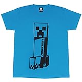 Minecraft Der schiefe Turm von Creeper Jungen-T-Shirt Teal 104 | Gamer Top, Gaming Kleidung, Geschenkidee für Jungen