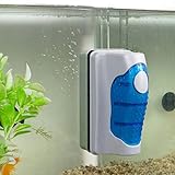 Aquarium Glasreiniger, JRing Magnetischer Aquarium-Glasreiniger, Aquarium Reiniger Algen Schaber Fisch Tank Glas Magnet Pinsel (M)