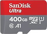 SanDisk Ultra 400GB MicroSDXC Speicherkarte + SD-Adapter mit A1 App-Leistung bis zu 100 MB/s, Klasse 10, U1