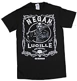 Walking Dead Mens T-Shirt - Negan Lucille Pee Pee City Label