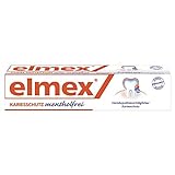 elmex Zahnpasta mentholfrei, 75ml - Zahncreme zum Schutz vor Karies, ohne Menthol und ätherische Öle, mit fruchtig aromatisierten Geschmack