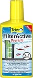 Tetra FilterActive Bacteria - 2in1 Mix aus lebenden Starterbakterien und schlammreduzierenden Reinigungsbakterien, hält den Filter biologisch aktiv und reduziert Mulm, 250 ml