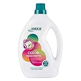 HAKA Colorwaschmittel l 2 L l Innovative Faserglättung l Sicherer Farbschutz l Sanft mit Magnolienextrakt