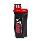 Gorilla Wear Shaker 700ml - schwarz/rot - Bodybuilding und Fitness Accessoire für Damen und Herren