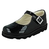 Clarks Mädchen Crown Jump T Schuhe Schuhe, Schwarz (Black Patent), 24 EU