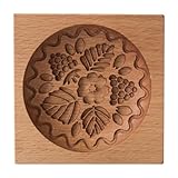 Backform Aus Holz Holzbackform D-IY Model Backform Herzform Keksformen, Cookie-Stempel Plätzchen-Ausstecher Holz-Model-Backform Cookie Cutter Für Kek