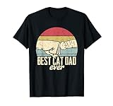 Best Cat Dad Ever Retro Cat Love Kitten T-Shirt