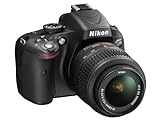 Nikon D5100 SLR-Digitalkamera (16 Megapixel, 7.5 cm (3 Zoll) schwenk- und drehbarer Monitor, Live-View, Full-HD-Videofunktion) Kit inkl. AF-S DX 18-55 mm VR (bildstb.)