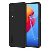 Rcokas für Handyhülle Oppo Find X2 Pro Hülle Schwarz Oppo Find X2 Pro Schutzhülle Oppo Find X2 Pro Case Cover Black Silikon, Soft TPU, Stoßfest, Rutschfest, Basic S