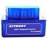 Kitbest OBD2 Bluetooth OBDII OBD Reader Auto Fehlercodeleser Automotive Diagnose-Scan-Tool Mini Bluetooth OBD2 Scanner für Android und Windows