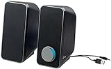 auvisio PC Lautsprecher: Stereo-Lautsprecher mit USB-Stromversorgung, 24 Watt, 3,5-mm-Klinke (Lautsprecher Klinke ohne Strom)