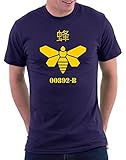 Breaking Bad Meth Bee T-shirt, Größe M, Navy