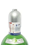 Argon 4.6 20 Liter Flasche/NEUE Gasflasche (Eigentumsflasche), gefüllt mit Argon 4.6 (Reinheit 99,996%) / 10 Jahre TÜV ab Herstelldatum/EU Zulassung/PROFI-Schweißargon WIG,MIG - Globalimport