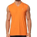 CFLEX Herren Sport Shirt Fitness Muscle-Shirt Sportswear Collection - Orange XXL