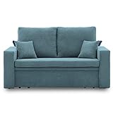 Sofa Aikido I 150x85 - mit schlaffunktion - Farben zur Auswahl - modernen Sofa - mit Bettkasten - Moderner Cordstoff - Stoff POSO (POSO 026)