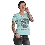 Yakuza Damen Mandala V-Neck Acid T-Shirt