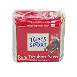 Ritter Sport Rum Trauben Nuss - 5 x 100 g