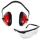 SBS Arbeitsschutz Set Gehörschutz + Schutzbrille ▬ Kapselgehörschutz Sicherheitsbrille