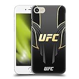Head Case Designs Offizielle UFC Schwarz Gold Jersey Logo Harte Rueckseiten Handyhülle Hülle Huelle kompatibel mit Apple iPhone 7/8 / SE 2020 & 2022