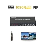 HDMI 2x1 Multi-Viewer with Pip POP 1080p60hz 2 Port HDMI Seamless Switch Screen Splitter Mode 2 in 1 Out for IR Remote RS232 and Console Knopf Schalter Wählen Sie